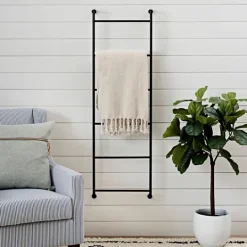 Kirkland's Home Black Metal Wall Ladder- Wall Storage