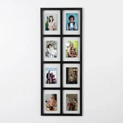 Kirkland's Home Black Metal Windowpane 8-Opening Collage Frame- Collage Frames