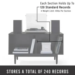 Kirkland's Home Black Modern Wood Console Table, 40 In.- Console Tables