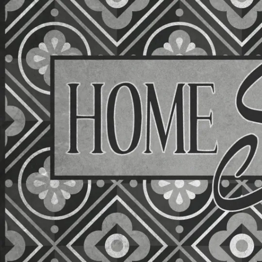 Kirkland's Home Black Mosaic Home Sweet Home Floor Mat, 24X36- Kitchen & Floor Mats