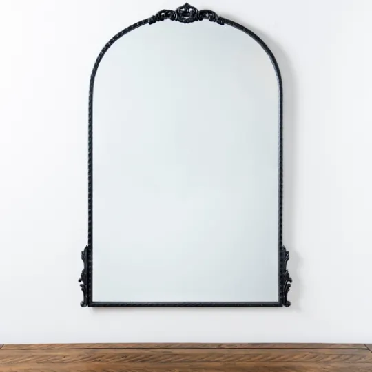 Kirkland's Home Black Ornate Antique Carved Mirror, 25.8X37 In.- Decorative Mirrors