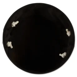 Kirkland's Home Black Paw Print Round Pet Basket- Baskets & Boxes
