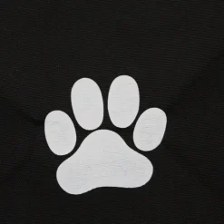Kirkland's Home Black Paw Print Round Pet Basket- Baskets & Boxes