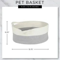 Kirkland's Home Black Pet Bin Pom Pom Storage Basket- Baskets & Boxes