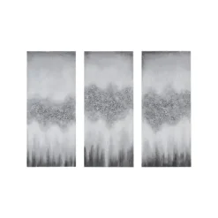 Kirkland's Home Black Rock Stone Canvas Art Prints, Set Of 3- Canvas Art
