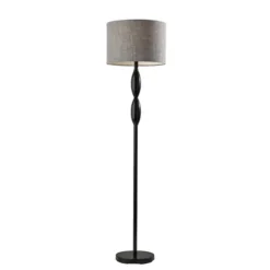 Kirkland's Home Black Slim Hourglass Floor Lamp- Floor Lamps