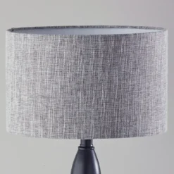 Kirkland's Home Black Slim Hourglass Table Lamp- Table Lamps