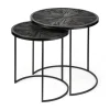 Kirkland's Home Black Starburst Nesting Accent Tables, Set Of 2- Accent & End Tables