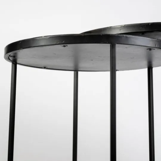 Kirkland's Home Black Starburst Nesting Accent Tables, Set Of 2- Accent & End Tables