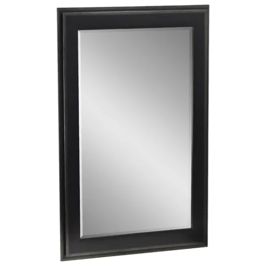 Kirkland's Home Black Two Step Beveled Frame Vanity Mirror- Framed Mirrors