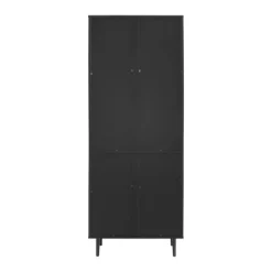 Kirkland's Home Black Two Tone Bookshelf With Hutch- Bookshelves