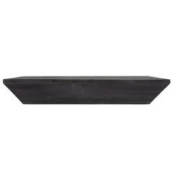 Kirkland's Home Black Wedge Wood Small Floating Shelf- Shelves