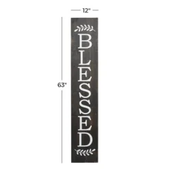 Kirkland's Home Black Wood Blessed Wall Plaque- Wall Quotes & Signs