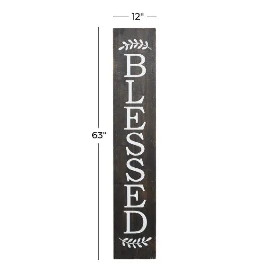 Kirkland's Home Black Wood Blessed Wall Plaque- Wall Quotes & Signs