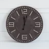 Kirkland's Home Black Wood Block Numbers Wall Clock- Clocks
