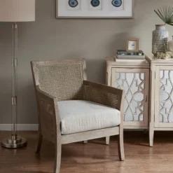 Kirkland's Home Blake Cane Back Accent Chair- Accent Chairs