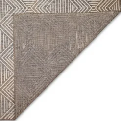 Kirkland's Home Blake Gray Zigzag Indoor/Outdoor Area Rug, 5X7- Outdoor Rugs