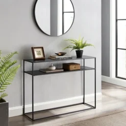 Kirkland's Home Blake Simple Metal Console Table- Entryway Furniture