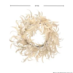 Kirkland's Home Bleached Long Leaf Eucalyptus Wreath- Wreaths