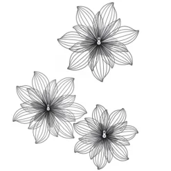 Kirkland's Home Blossom Metal Wall Plaques, Set Of 3- Wall Plaques