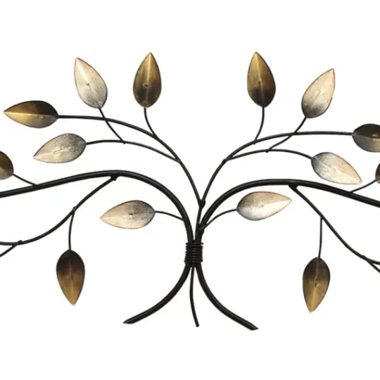 Kirkland's Home Blowing Leaves Over The Door Metal Wall Sculpture- Wall Plaques