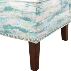 Kirkland's Home Blue Abstract Armless Accent Chair- Accent Chairs