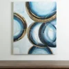 Kirkland's Home Blue Abstract Rings Canvas Art Print- Canvas Art