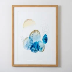 Kirkland's Home Blue And Gold Abstracts Ii Framed Art Print- Framed Art