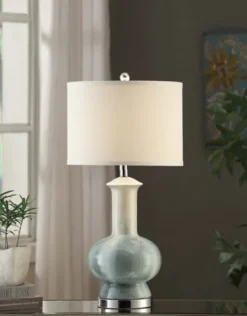 Kirkland's Home Blue And Ombre Ceramic Table Lamp- Table Lamps