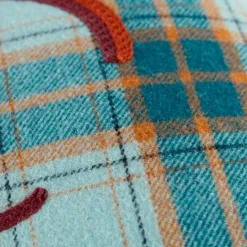 Kirkland's Home Blue And Orange Plaid Harvest Lumbar Pillow- Pillows