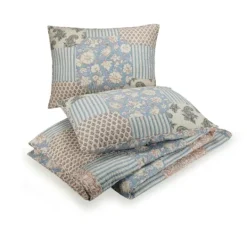 Kirkland's Home Blue And Rose Patchwork King 3-Pc. Quilt Set- Quilts
