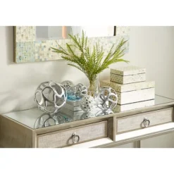 Kirkland's Home Blue And Tan Wood Capiz Shell 2-Pc. Box Set- Baskets & Boxes