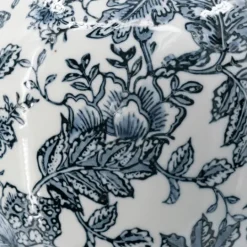 Kirkland's Home Blue And White Floral Ginger Jar- Decorative Bowls & Jars