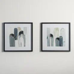 Kirkland's Home Blue Arch Abstract Framed Art Prints, Set Of 2- Framed Art