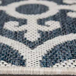 Kirkland's Home Blue Auckland Tile Outdoor Area Rug, 7X9- Outdoor Rugs