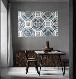 Kirkland's Home Blue Azulejo Wood Wall Plaque- Wall Plaques