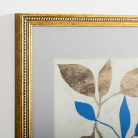 Kirkland's Home Blue Baroque Botanicals Framed Art Print- Framed Art