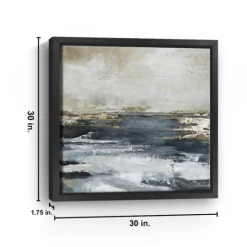 Kirkland's Home Blue Bay Framed Canvas Art Print, 30X30 In.- Canvas Art