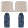 Kirkland's Home Blue Bo Ical Mayfield Table Lamps, Set Of 2- Table Lamps