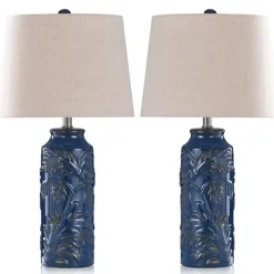 Kirkland's Home Blue Bo Ical Mayfield Table Lamps, Set Of 2- Table Lamps