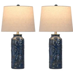 Kirkland's Home Blue Bo Ical Mayfield Table Lamps, Set Of 2- Table Lamps