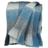 Kirkland's Home Blue Buffalo Check Wool Handloomed Throw- Blankets & Throws