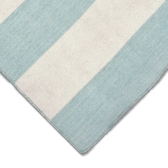 Kirkland's Home Blue Cabana Stripe Indoor/Outdoor Area Rug, 8X11- Outdoor Rugs