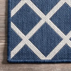 Kirkland's Home Blue Cassie Global Outdoor Area Rug, 5X8- Outdoor Rugs
