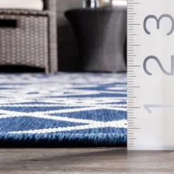 Kirkland's Home Blue Cassie Global Outdoor Area Rug, 5X8- Outdoor Rugs