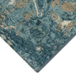 Kirkland's Home Blue Circle Medallion Outdoor Area Rug, 7X9- Outdoor Rugs