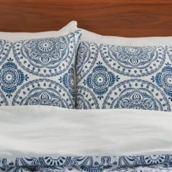 Kirkland's Home Blue Cloud Floral King 3-Pc. Comforter Set- Comforters