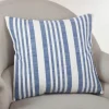 Kirkland's Home Blue Coastal Stripe Pillow- Pillows