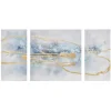 Kirkland's Home Blue Cosmo Triptych Canvas Art Prints, Set Of 3- Canvas Art