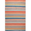 Kirkland's Home Blue Dhurri Stripe Indoor/Outdoor Area Rug, 7X9- Outdoor Rugs